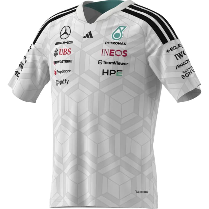 Adidas Performance Mercedes - Amg Petronas Formula 1 Team Driver Shirt - Kinderen - Wit