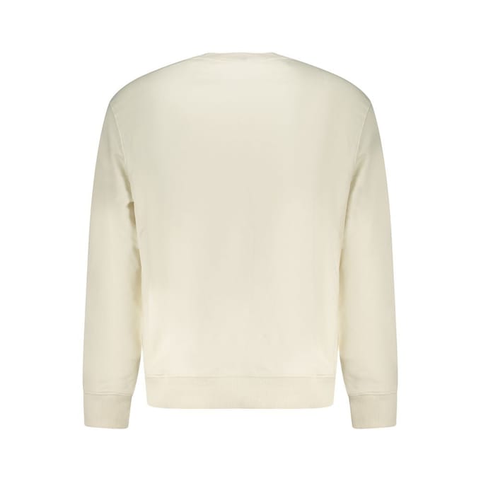 Calvin Klein Witte Katoenen Heren Sweatshirt
