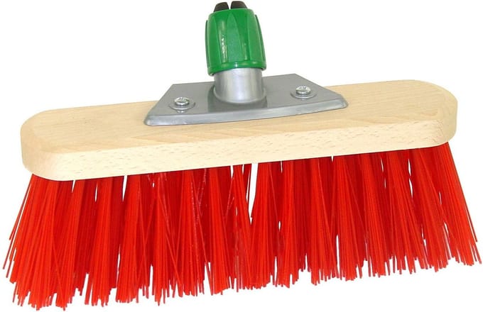 Betra bezemkop - bezemkop - buitenbezem - rood - kunstvezel - 30 cm