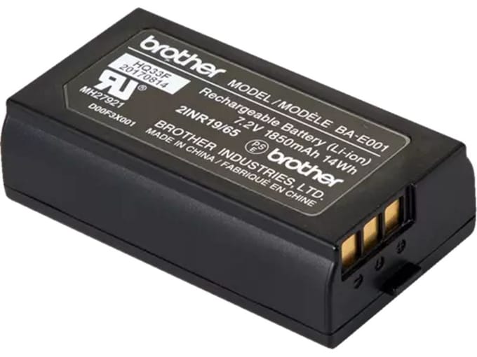 Brother BA-E001 oplaadbare batterij voor beletteringsystemen (origineel)