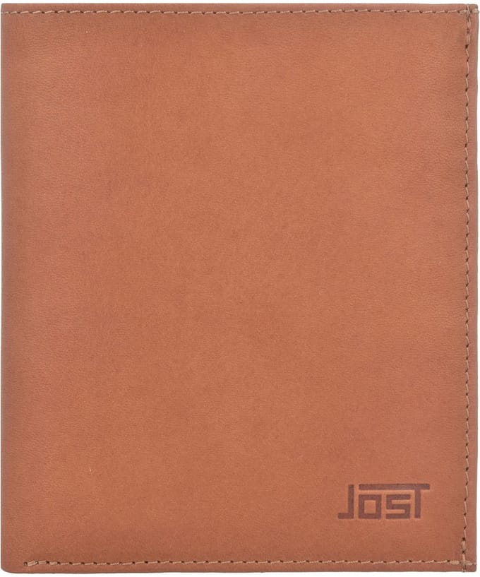 JOST Leren Portemonnee Futura High Wallet Cognac Bruine