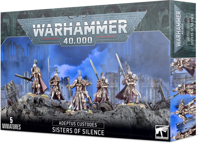 Beeldje Games Workshop Warhammer 40k - Adeptus Custodes Soeur du Silence