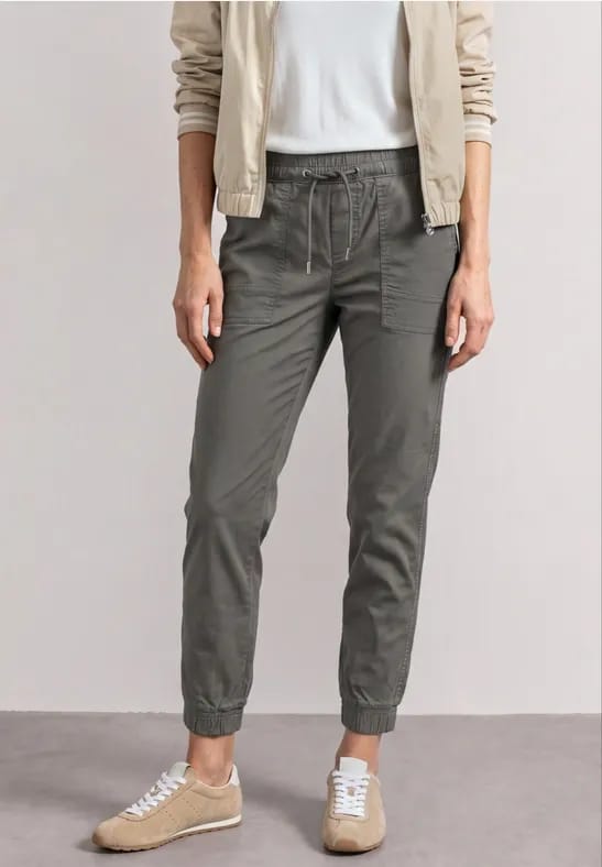 Slim Leg broek in papertouch kwaliteit
