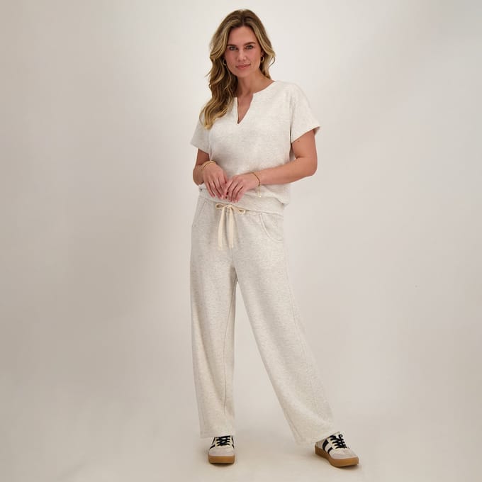 Je m'appelle Dames Broek Barrel fit Met stretch - Grijs - Maat M