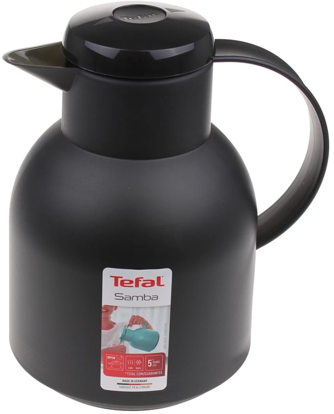 Tefal Samba isoleerkan 1.0L zwart.