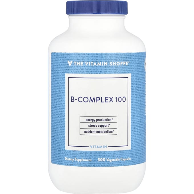 The Vitamin Shoppe, Complexe B 100, 300 capsules végétariennes