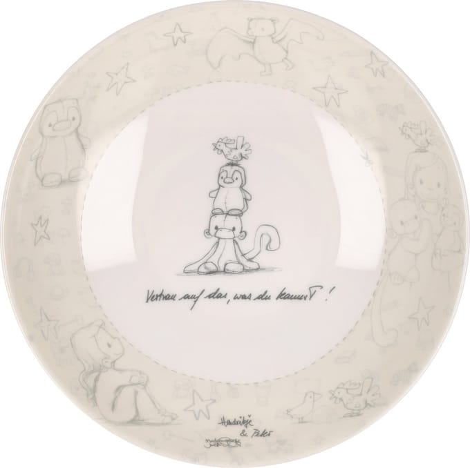 Goebel - Anouk | Bord Geloof in je dromen | Soepbord - porselein - 21cm