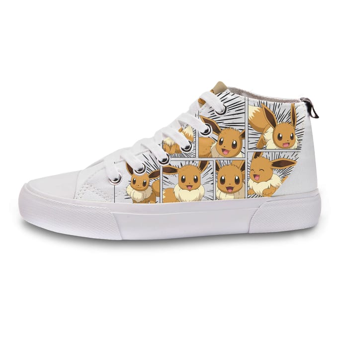 Pokémon Eevee Kids' High Top - White - UK Kids 2 / EU34