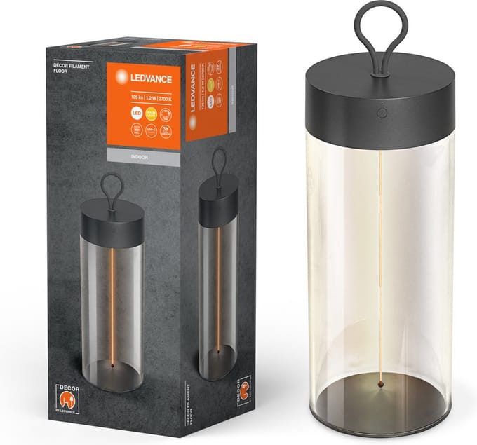 LEDVANCE DECOR FILAMENT vloerlamp, grijs, 1,2W, 105lm