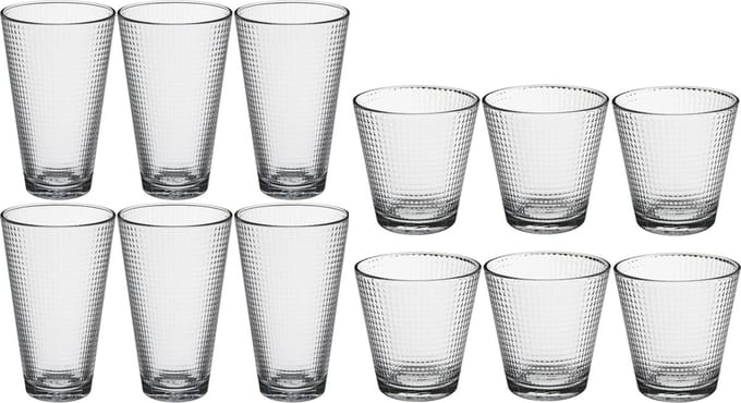 Secret de Gourmet - Set 12x stuks Benit-serie drink glazen 250/340 ml
