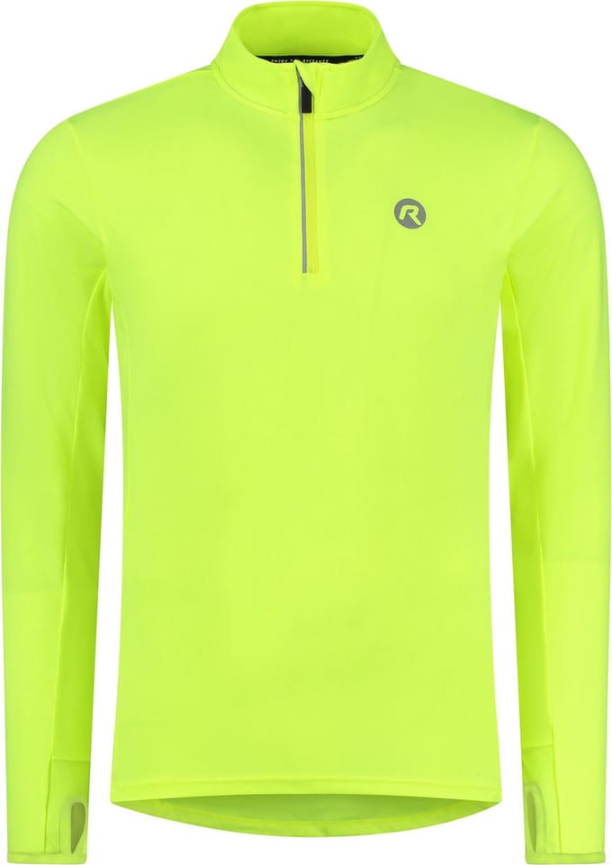 Rogelli Core Heren Hardloopshirt - Lange Mouw - Duimgat - Fluor