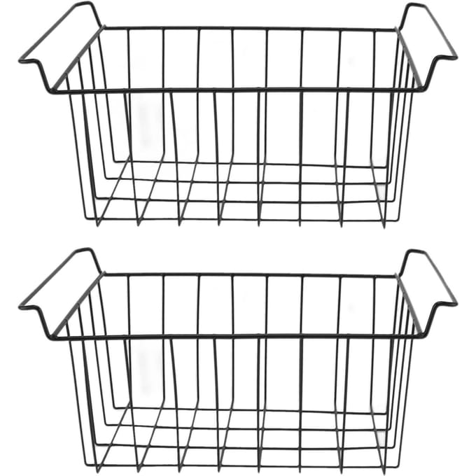 Vriezer Mand Staaldraad PE Coating Ruimtebesparend Multifunctioneel Vriezer Organizer Bak voor