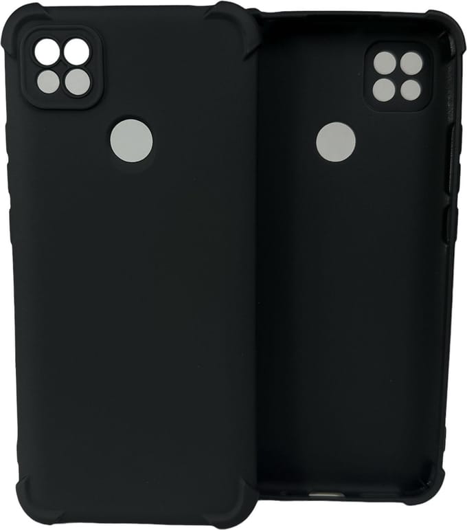 Shockproof Soft TPU hoesje Silicone Case Geschikt voor: Xiaomi Redmi 9C - Zwart