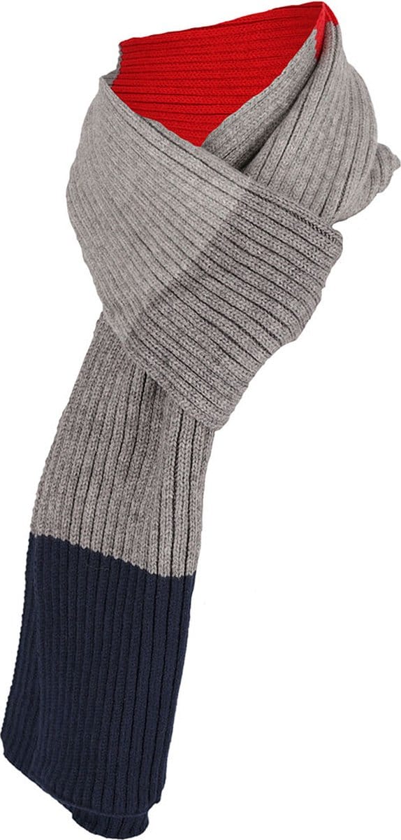 Winter Sjaal Jongens Rood-Grijs