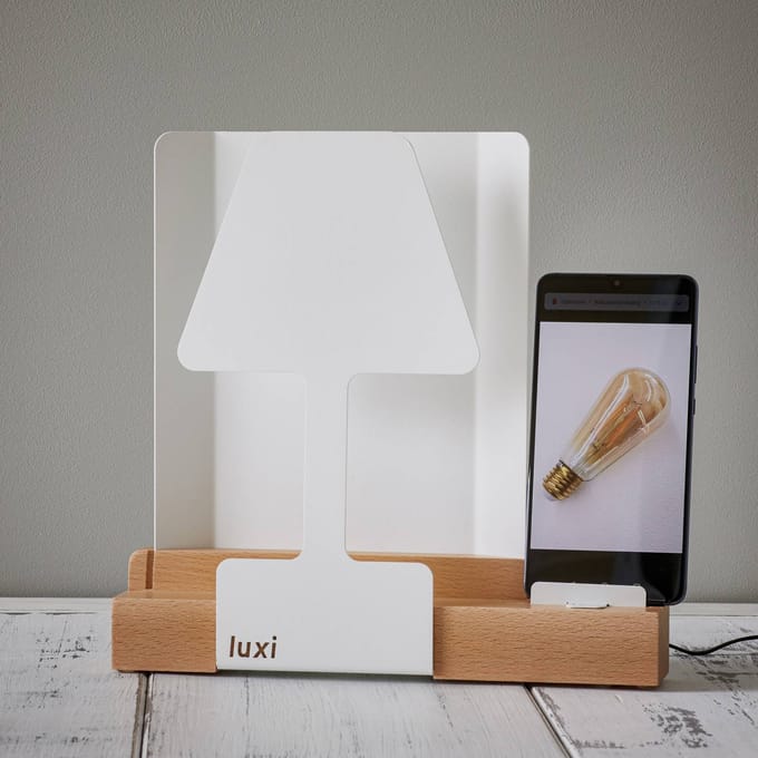 Aluminor LED tafellamp Luxi met geïntegreerd laadstation