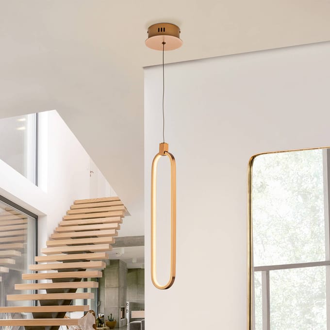 Schuller Valencia Colette LED hanglamp, roségoud, 1-lamp