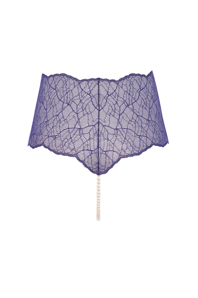 Bracli | Panty Pearl Thong Blue | Luxury Lingerie size Plus size plus