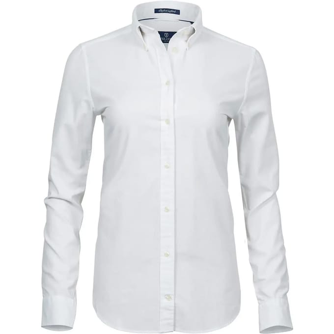 Tee Jays - WomenÂ´s Perfect Oxford Shirt - White maat M