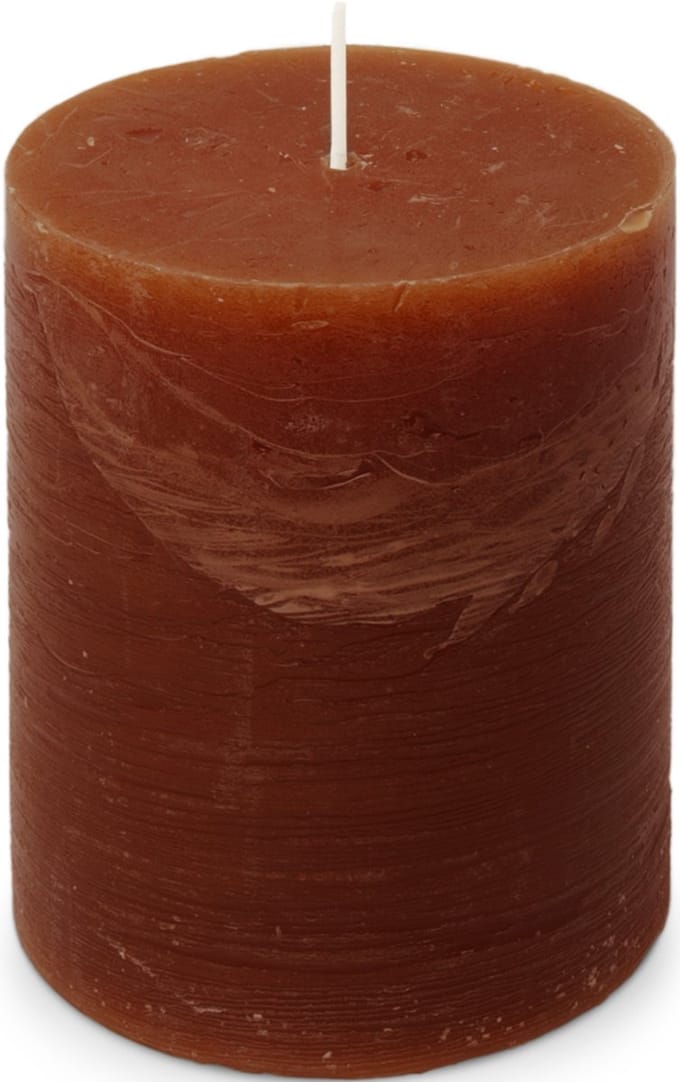 Kaars rustiek 100/130 mm bordeaux Spaas
