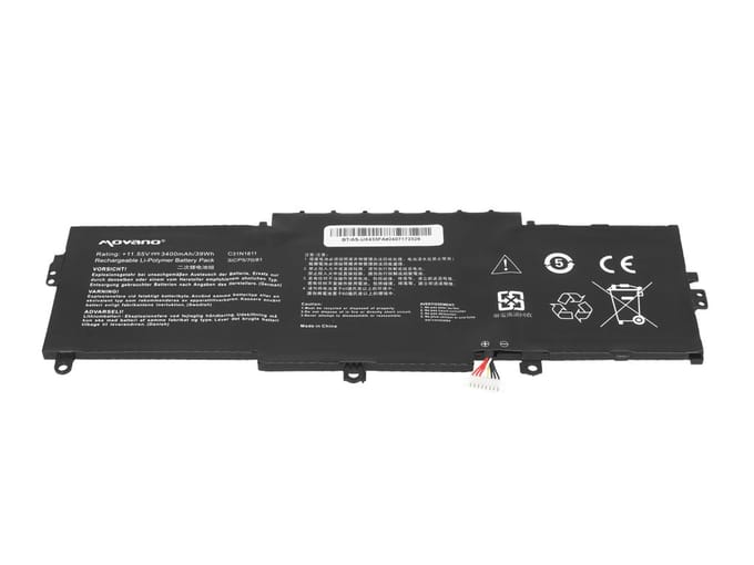 Movano - Asus ZenBook 14 Bateria - Compatibiliteit - Lange Levensduur - Veilige Gebruik