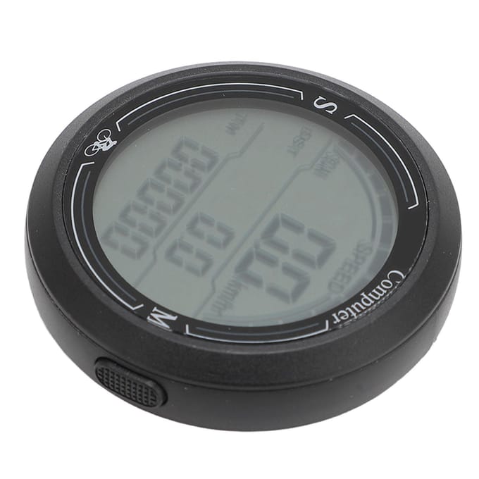 Fietssnelheidsmeter Odometer Multifunctionele Elektronische Snelheidstester Temperatuur Tijdweergave Cyclus gray