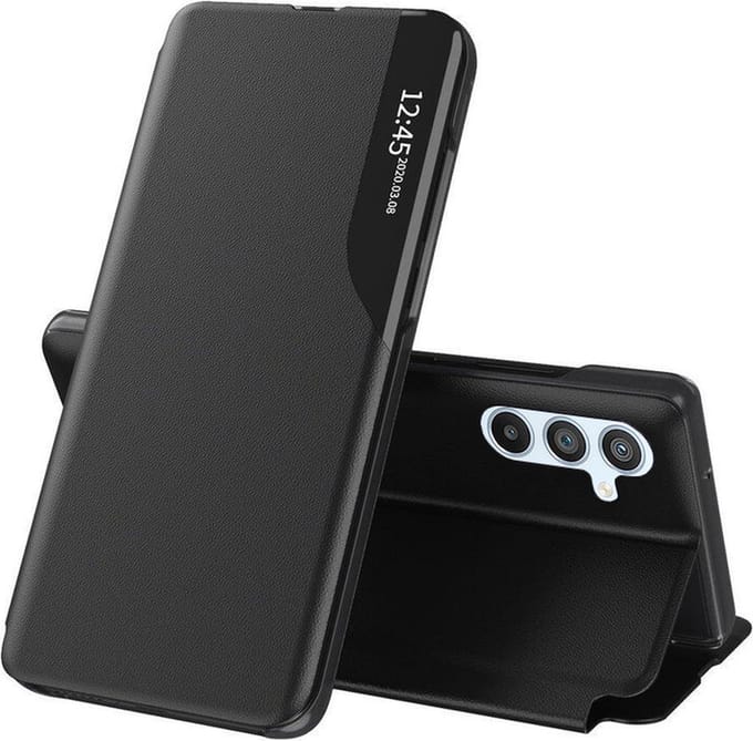 Hoesje geschikt voor Samsung Galaxy A54 - Techsuit eFold Book Case - Zwart