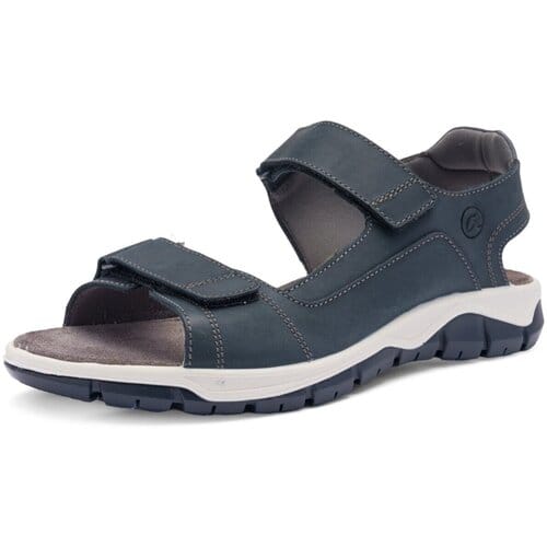 Donkerblauwe Lederen Herensandalen Ara maat 40