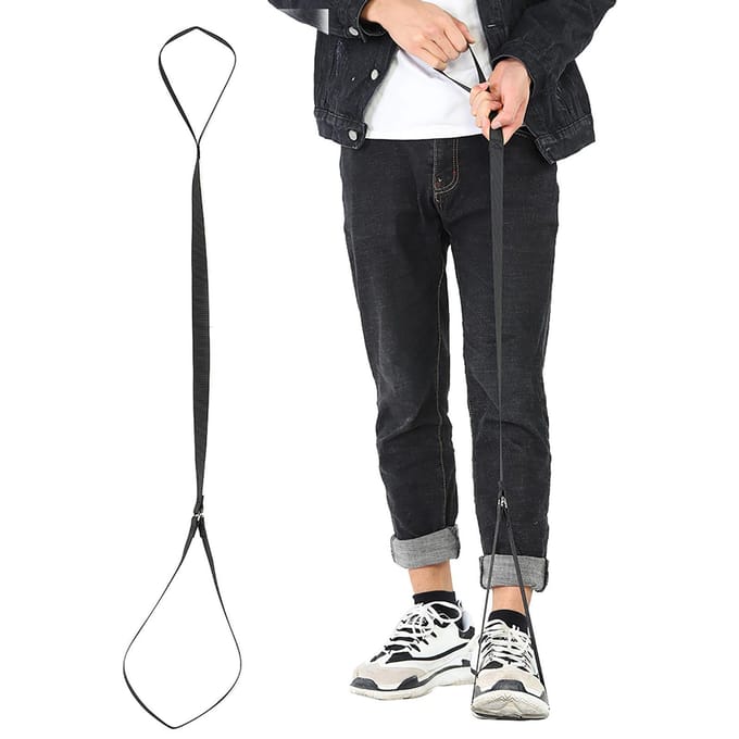 Nylon Beenlifterband Met Voetband Mobiliteitshulpmiddelen Handicap Ouderen black