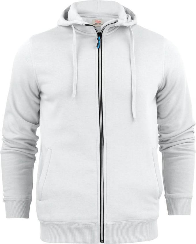 Printer Hooded Sweat Vest Overhead Man 2262051 Wit - Maat 3XL
