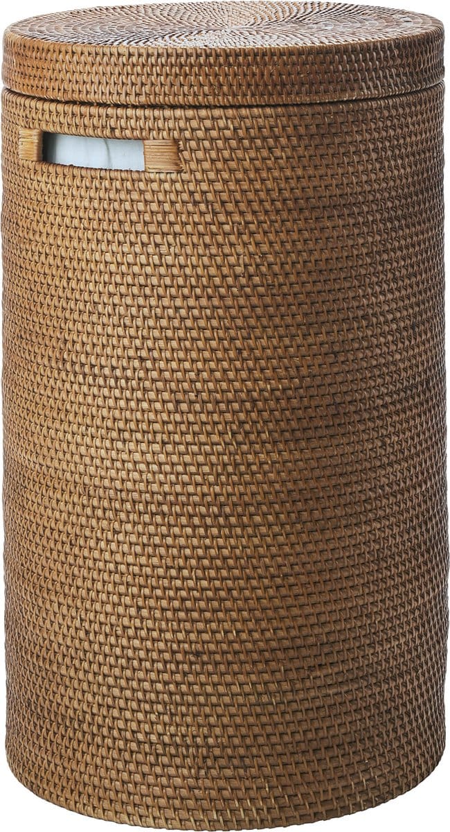 Cino Wasmand Met Deksel Ginger | Bruin | Rotan