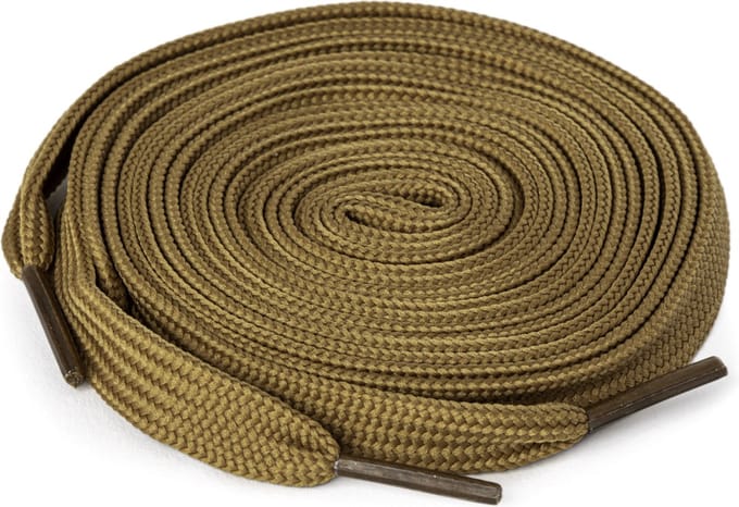 Ecorare® - Schoenveters bruin 100 cm - plat - veters 100cm