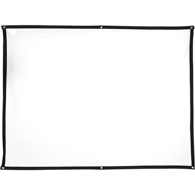 4:3 Verdikte 100 procent Polyester Draagbaar Opvouwbaar Wit Zacht Projectorscherm Gordijn 100-Inch 100 Inches (87 X 49.2in)