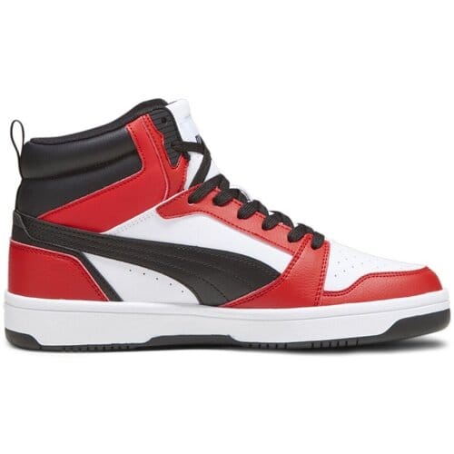 PUMA Rebound v6 Unisex Sneakers - PUMA White-PUMA Black-For All Time Red