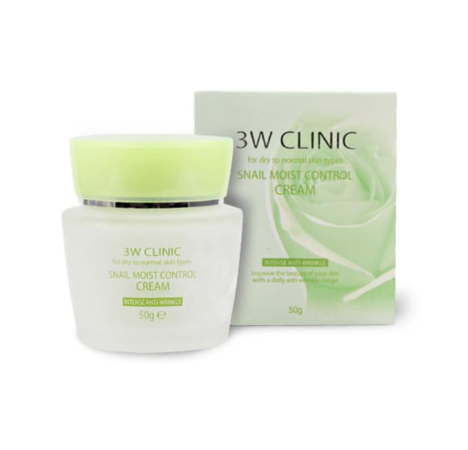 3W CLINIC Snail Moist Control Cream 50g (3 options) #1pcs beige