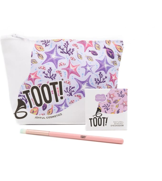 TOOT! Super Starfish Eyeshadow Bag Set - Paars - Kinder make up - Tiener make up - Vegan