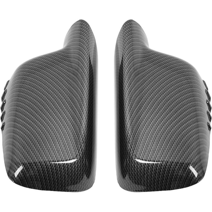 2 stuks Achteruitkijkspiegelkap Behuizing voor 3 Serie E46 7 Serie E66 gray