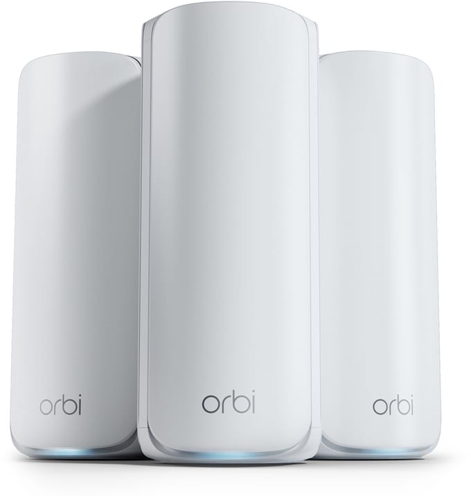 Netgear RBE773 Orbi 770 Series Tri-Band WiFi 7 Mesh (3-Pack) - Mesh router 802.11a/b/g/n/ac/ax/be (Wi-Fi 7)