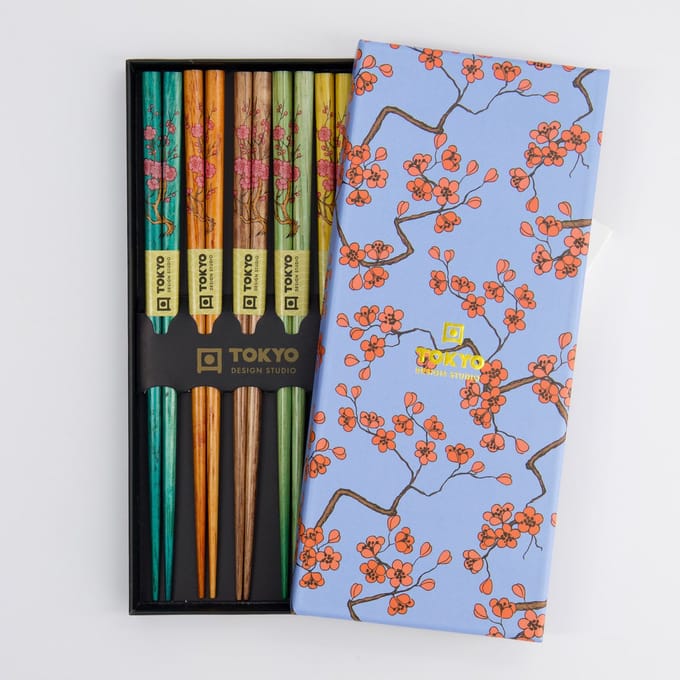 Tokyo Design Studio – Chopsticks Set – Eetstokjes – Sakura - 5 paar