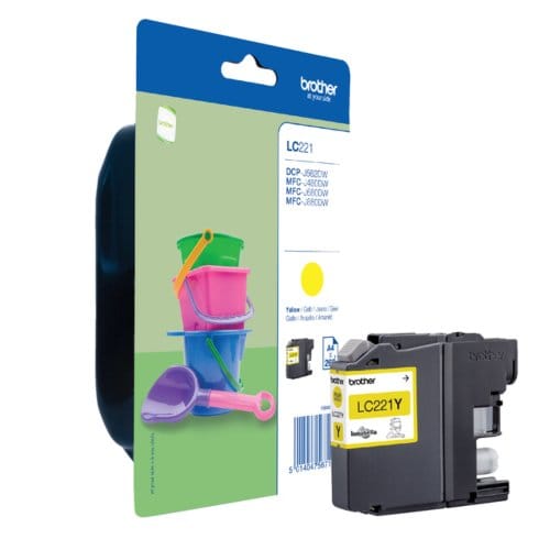 Brother LC-221Y geel (Origineel Lage Capaciteit)