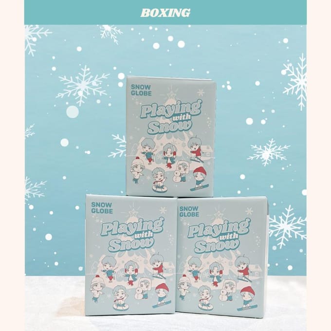 BTS (BangTan-jongens) TinyTAN Snow Globe, Officieel, Origineel, Authentiek, K-POP, idool white