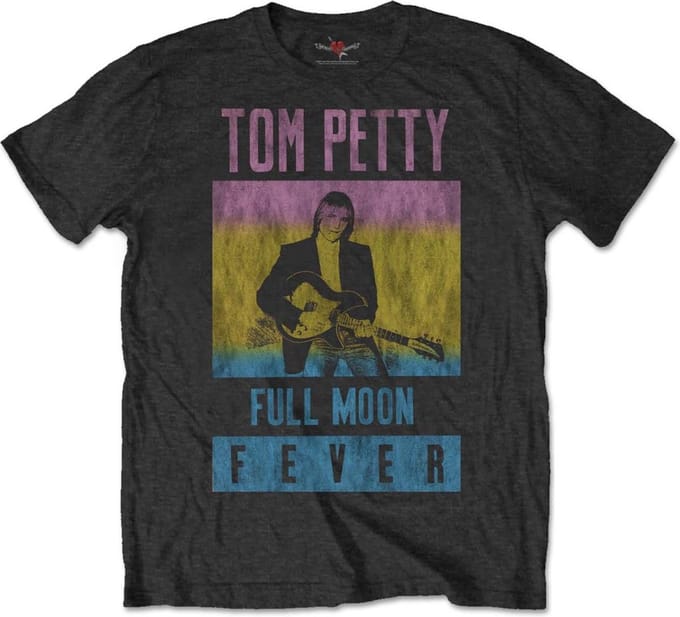 Tom Petty And The Heartbreakers - Full Moon Fever Heren T-shirt - M - Zwart