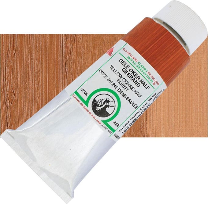 Oil paint Old Holland 40ml – 059 Yellow Ocher Half Burnt