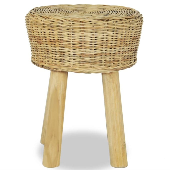 vidaXL - Barkruk - natuurlijk - rattan