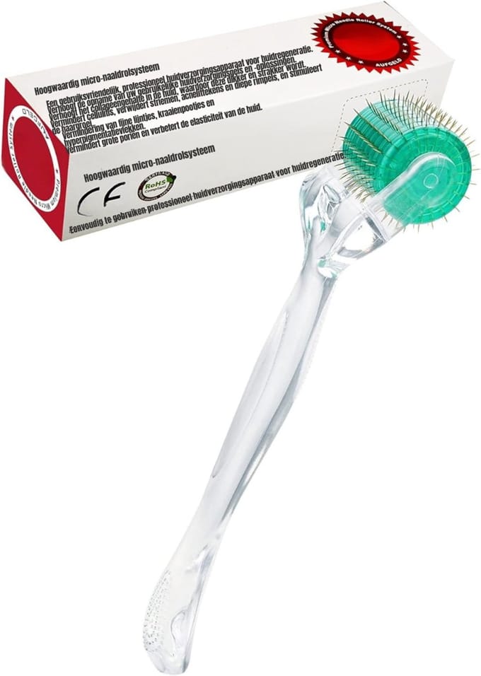 AHD® Dermaroller Haargroei - Dermaroller - Transparant - ‎18cm x 5cm x 4cm
