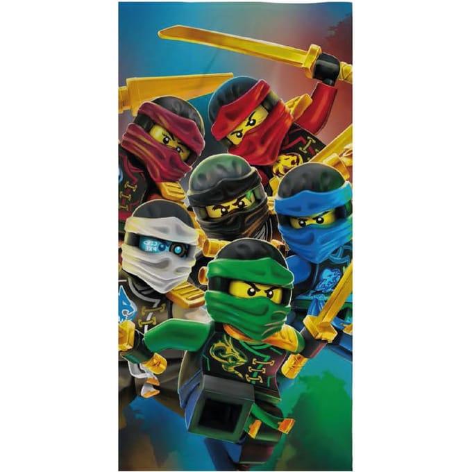 Lego Ninjago - Strandlaken - 70 x 140 cm. - Badhanddoek - Sneldrogend