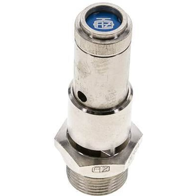 G 3/4'' vernikkeldMessing Vooringesteld Overdrukventiel 0.7 Bar DN 10 - SFL-BN-10-0P7-034