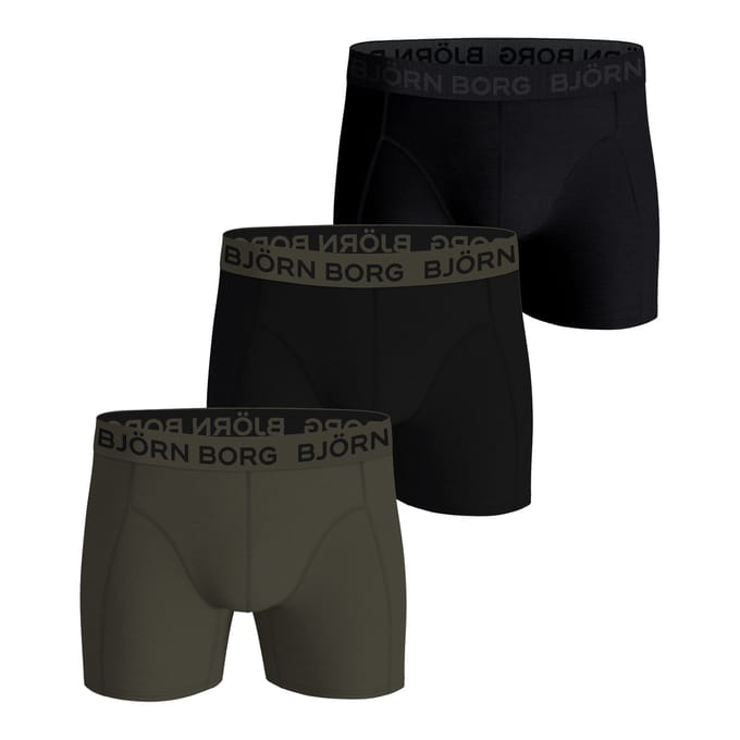 Björn Borg Cotton Stretch Boxershorts Heren (3-pack) - Maat M