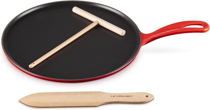 Gietijzeren Crêpepan 27 cm Duurzaam en Ovenbestendig