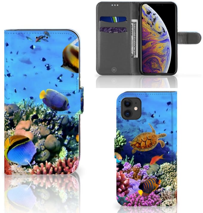 Apple iPhone 11 Telefoonhoesje met Pasjes Vissen