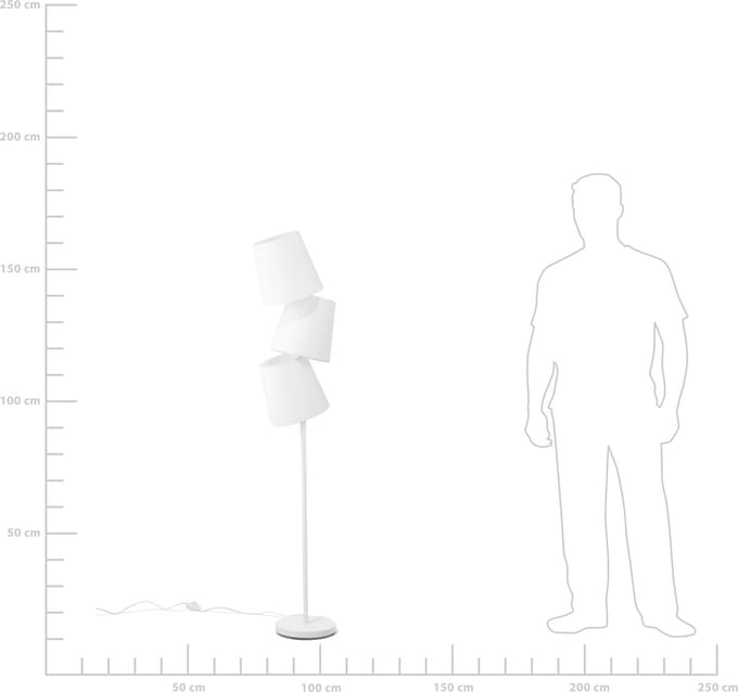 RIO GRANDE - Staande lamp - Off-white - Metaal